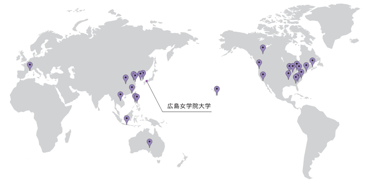 提携校・交流校マップ
